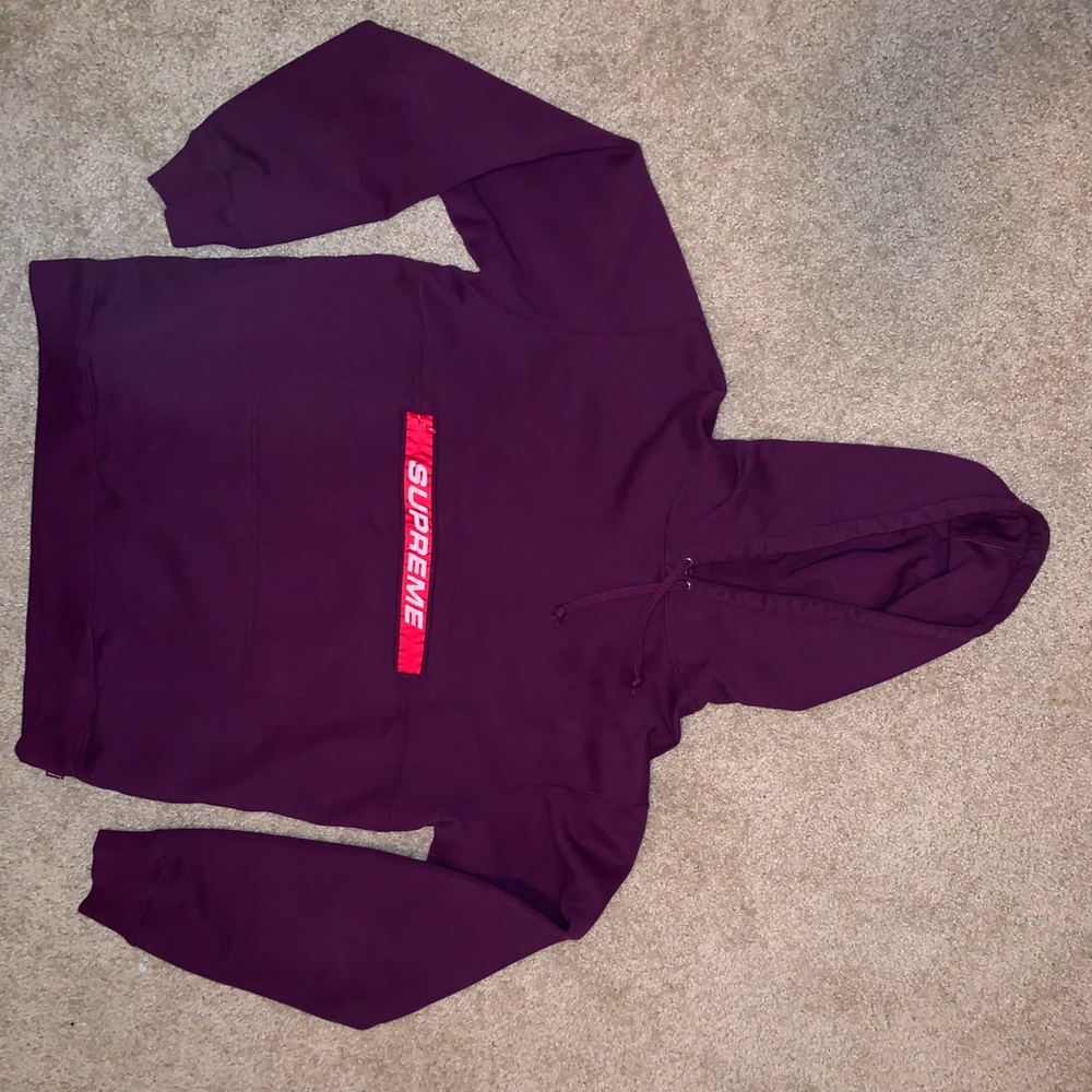 Supreme hoodie XL maroon